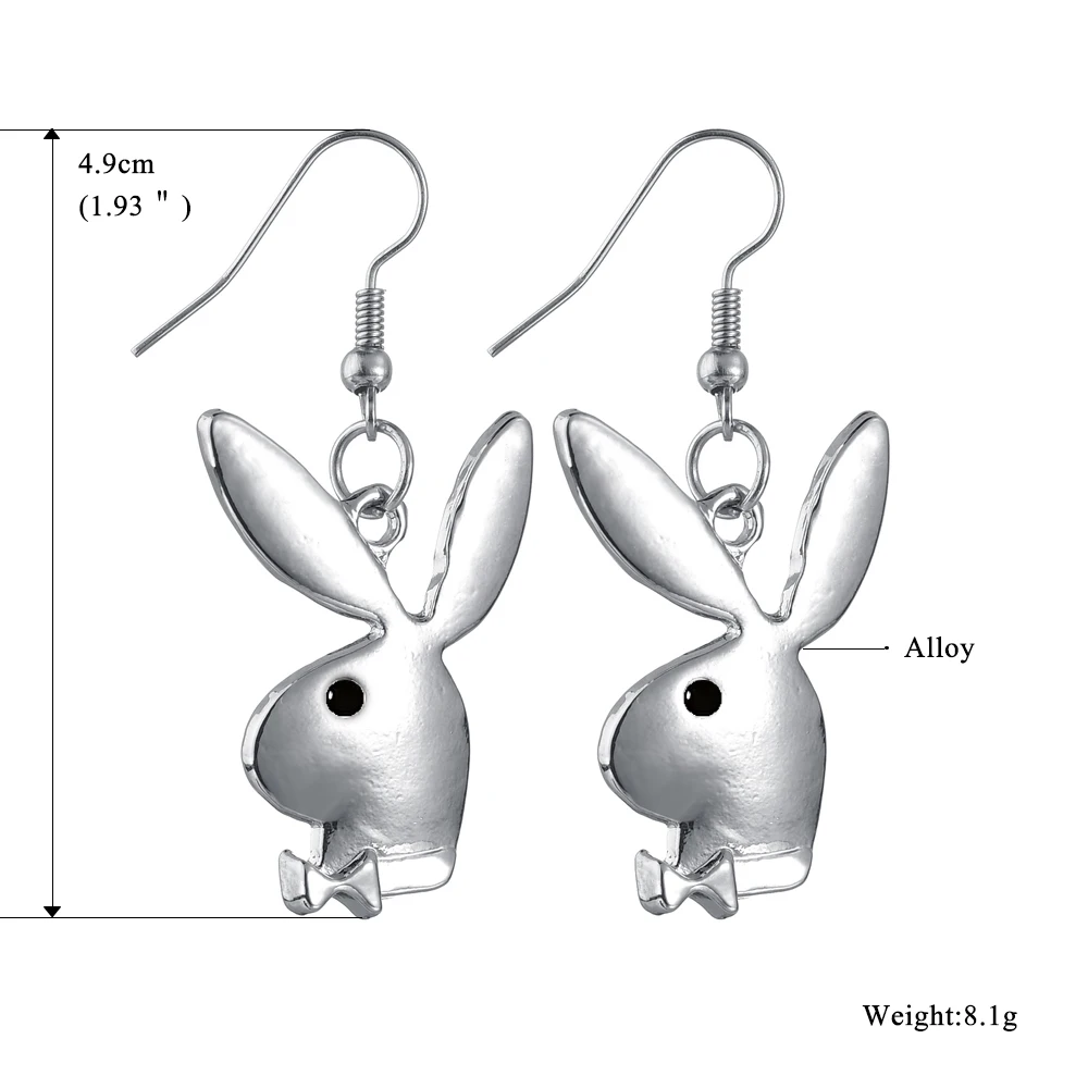 Стильная футболка с изображением персонажей видеоигр животных: кролика серьги