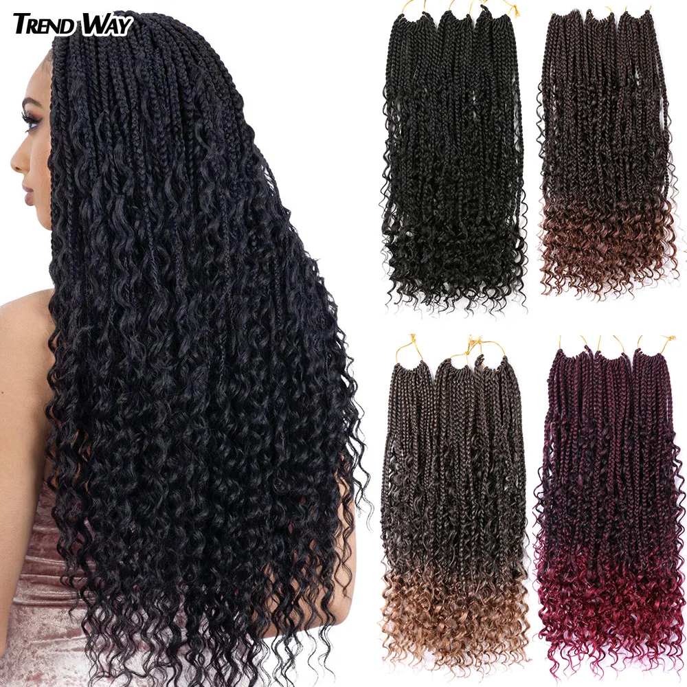 22 дюйма речная коробка косы синтетические волосы для наращивания вязания