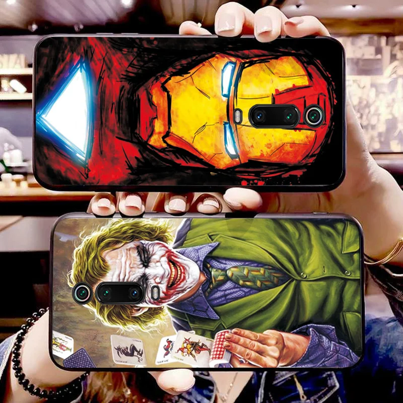 Чехол для Xiaomi mi 9T Pro для Xiaomi mi 8 SE mi 9 SE Marvel Капитан черный чехол ТПУ для Xiaomi mi 5 X M i6X mi A2 mi A1 Pocophone F1