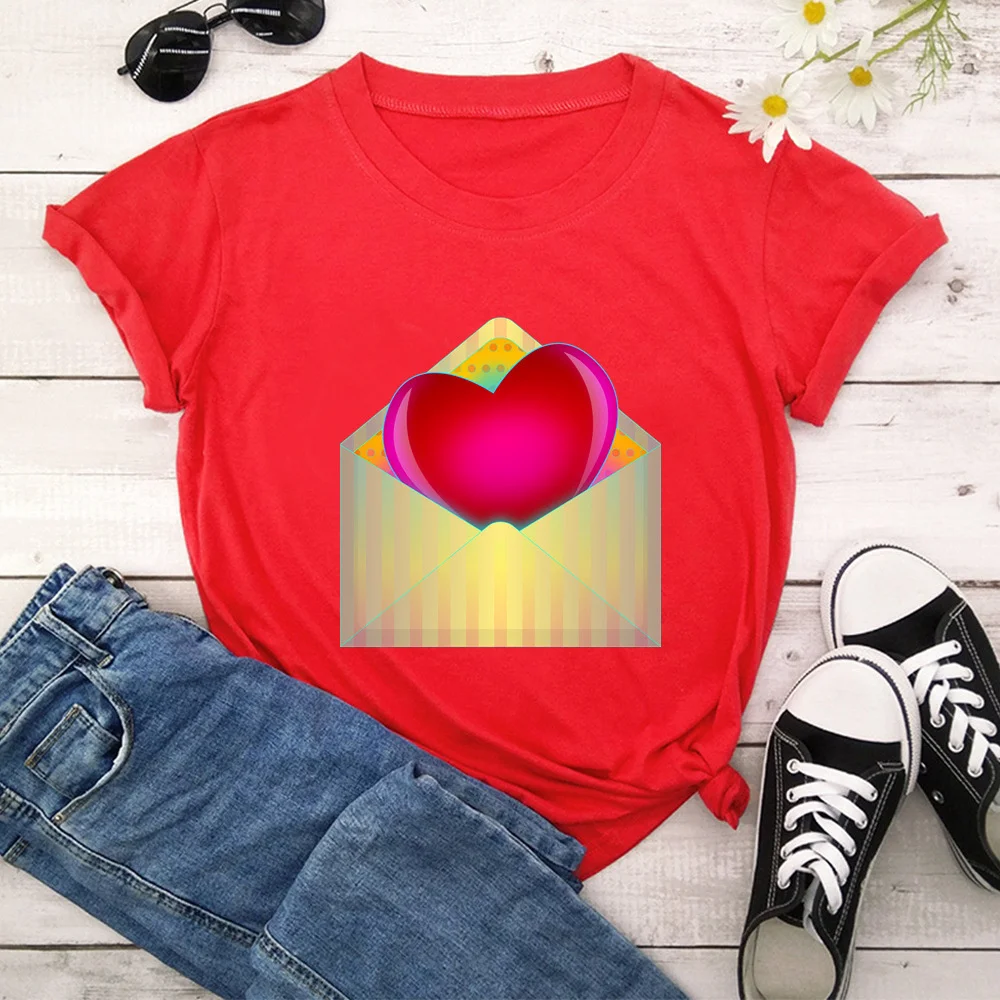 

Envelope Women T-shirt Girl Short Sleeve casual Korean Style Tops TX8609