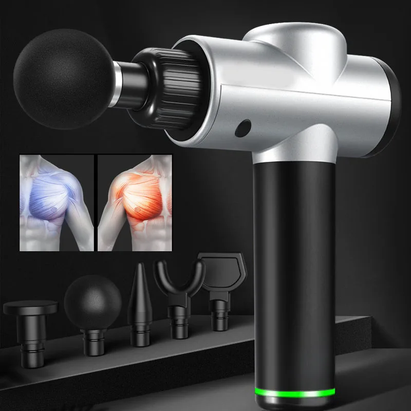 Тканевый массажный пистолет мышечный массажер управление боли в мышцах после