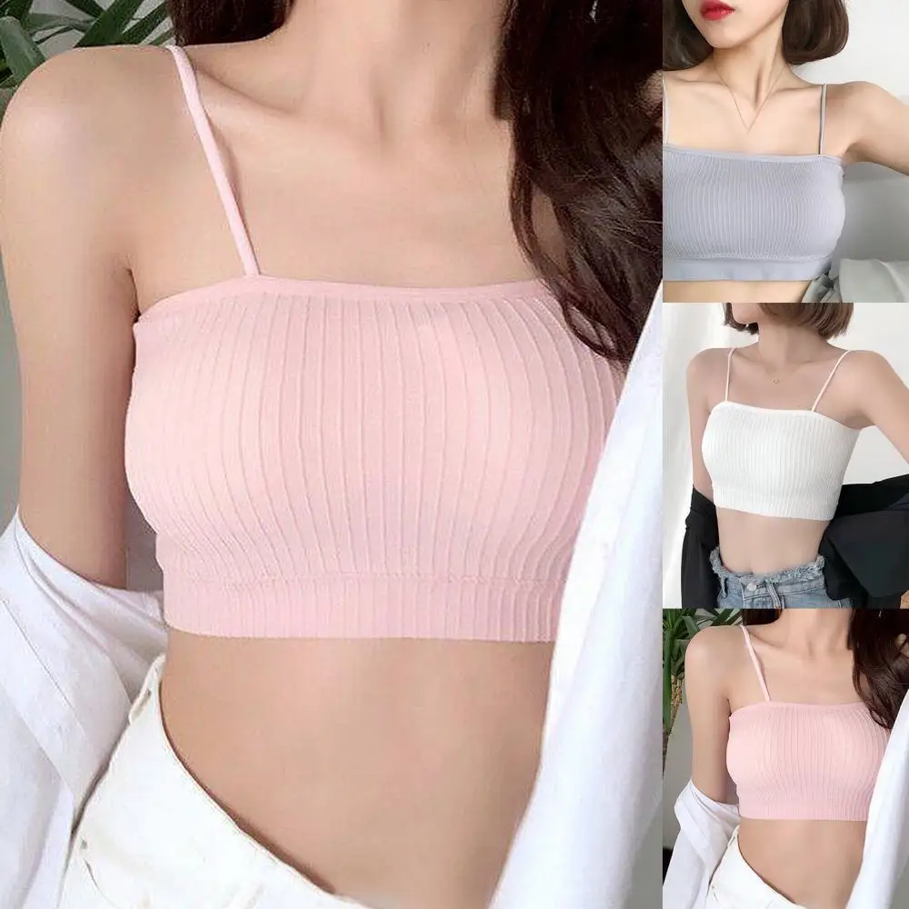 

60% Dropshipping!!Girl Sling Sleeveless Padded Bandeau Crop Tube Top Bra Vest Strappy Underwear