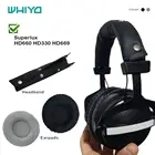 Мягкие бархатные сменные амбушюры Whiyo для Superlux HD330 HD662 HD662B HD660 HD668B HD669 HD681 EVO HD681B, накладки на бампер