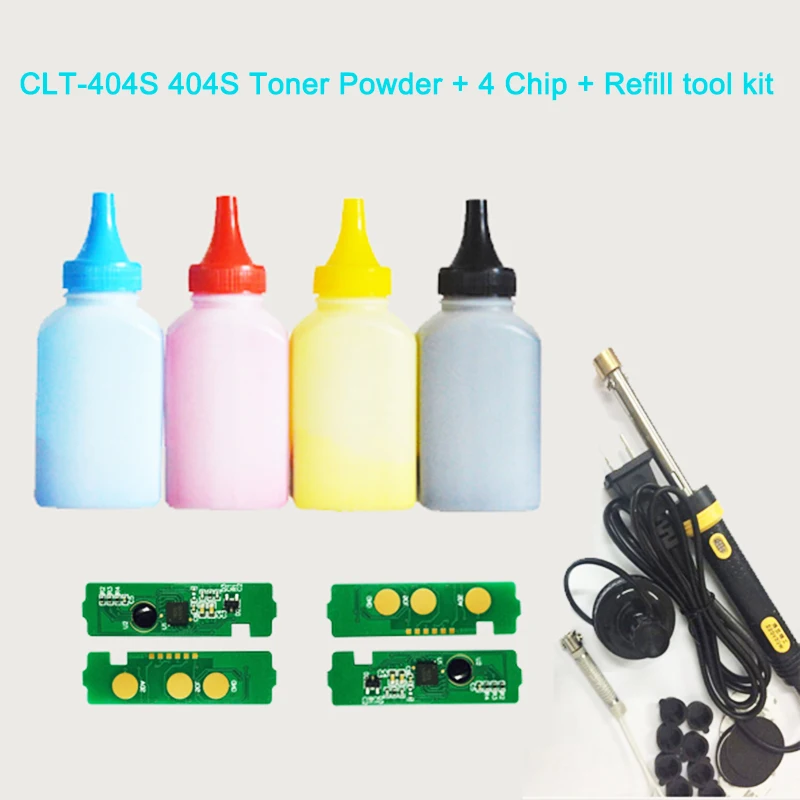

Тонер-порошок Einkshop CLT-404S 404S + 4 чипа + инструмент для заправки для Samsung SL-C430 SL- C430W C430 C432 C480W FW C482 C483