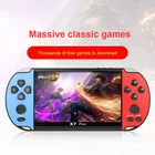 X7 плюс игровая консоль 5,1 дюймов портативная игровая консоль Портативный Ретро игровой консоли 8 Гб рокер игровая консоль для детей Рождественский подарок