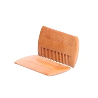 fashion natural green mahogany mens comb beard comb beard care anti static wood comb hair care tool round brush comb