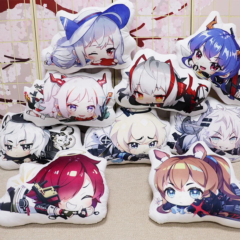 

Anime Game Arknights W Nian EXUSIAI Texas Lapland Amiya Plush Cute Doll Throw Pillow Student Sofa Cartoon Cushion Xmas Gifts