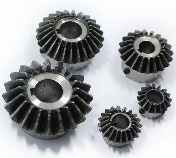 1pcs Bevel Gear 1.5M 20Teeth inner hole 8/10/12/14/15 mm gear 90 degrees  meshing angle Steel Gears Screw Hole M5 images - 6