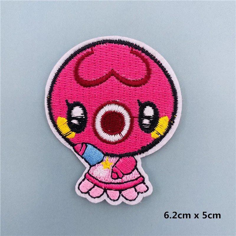 10 style animal crossing embroidery iron on patches stripes thermo stickers on clothes application fusible clothing patch