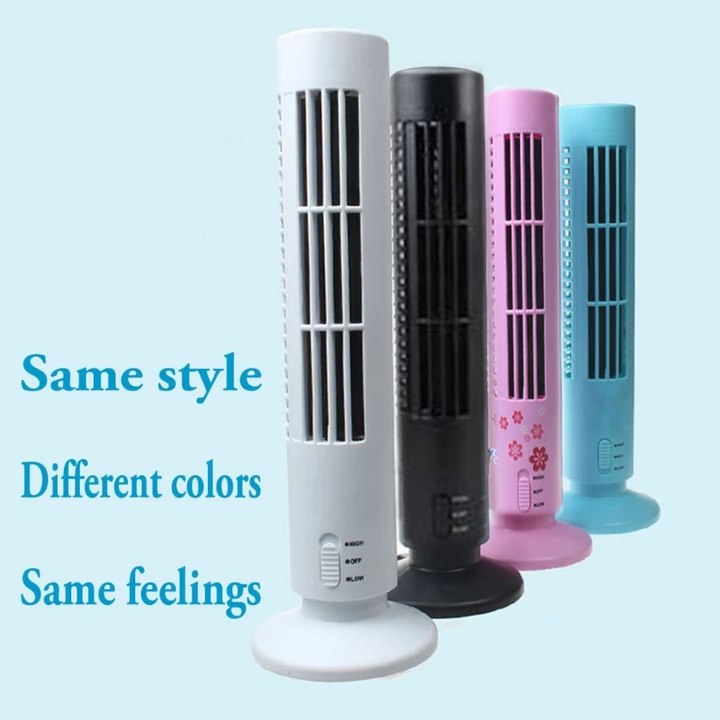 

USB Laptop PC Mini No Leaf Air Conditioner Cooling Cool Desk Tower Fan Bladeless