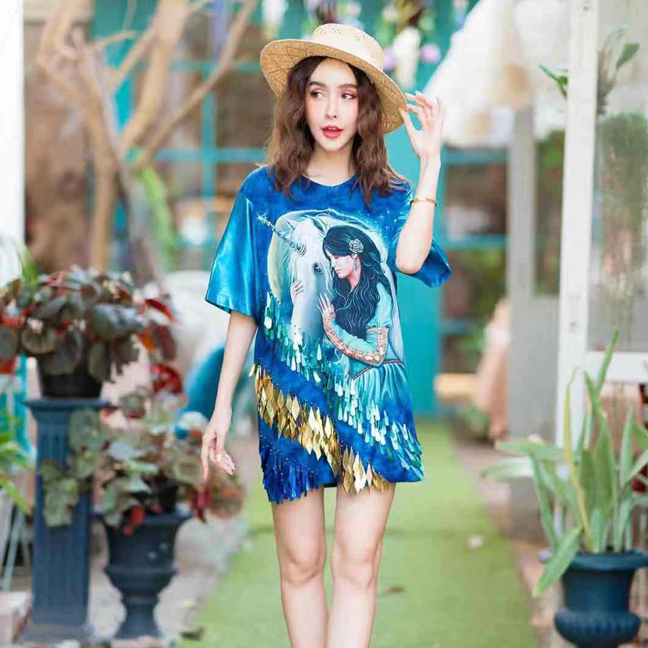 Оригинальная фирменная футболка Thai tide весна лето 2020 Новинка чистая ручная работа