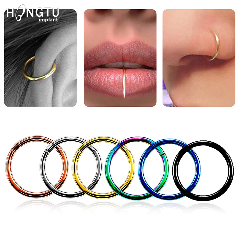 Кольца из титана G23 для носовой перегородки ювелирные изделия простого прокола