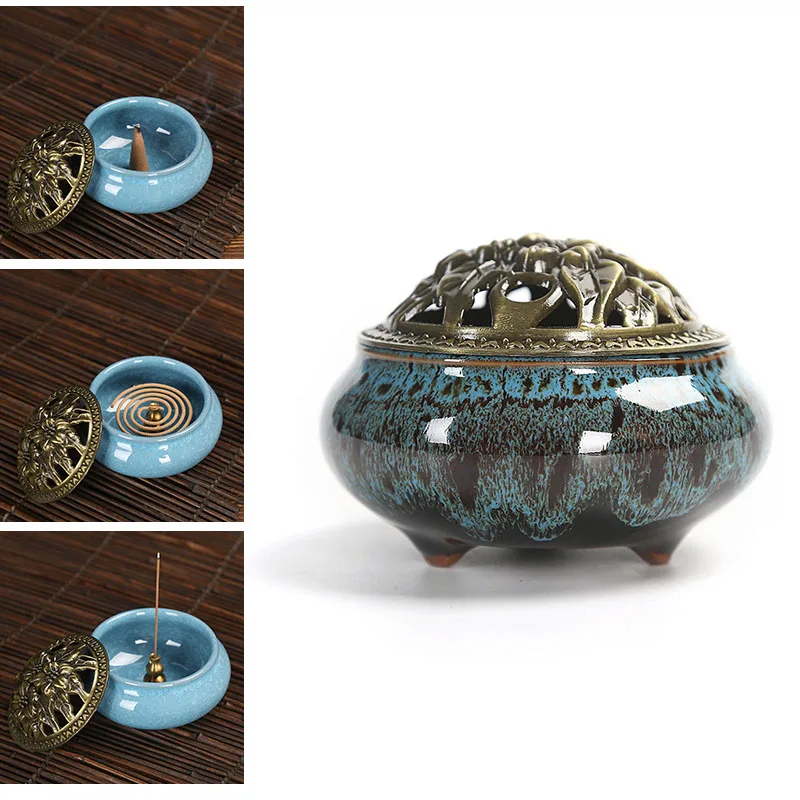 1 шт. керамические мини-конфорки для благовоний креативный фарфоровый держатель