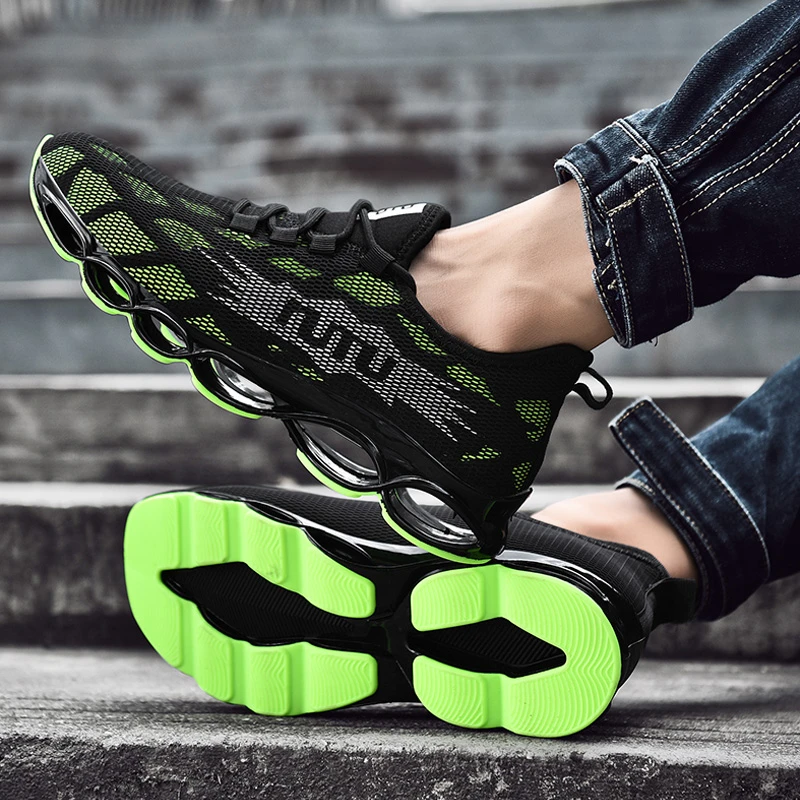 Blade Men Running Shoes Comfortable Summer Breathable blade Sneakers Casual Low Black White Sports Soft Jogging Gym Shoes