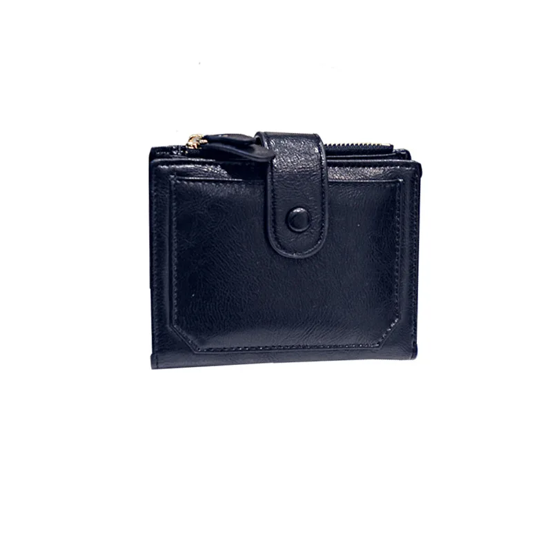

Women's Korean-Style Wallet Women's Short Style Simple Fashion Student Women's Two-Fold Wallet Zipper Wallet
