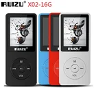 Новинка 2021, mp3-плеер RUIZU X02 HiFi, 16 ГБ, спортивный MP3-плеер с экраном 1,8 дюйма, поддержка FM-радио, электронной книги, часов, диктофона