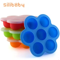 silibaby silicone baby food storage container fruit breast milk storage box freezer tray crisper baby food supplement box