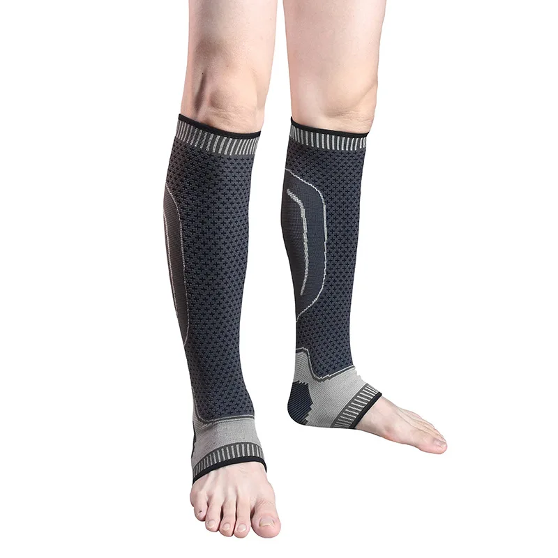 

Sports Ankle Support Knitted Lengthened Calf Breathable Pressure Leggings Basketball Football Mountaineering Protective Gear