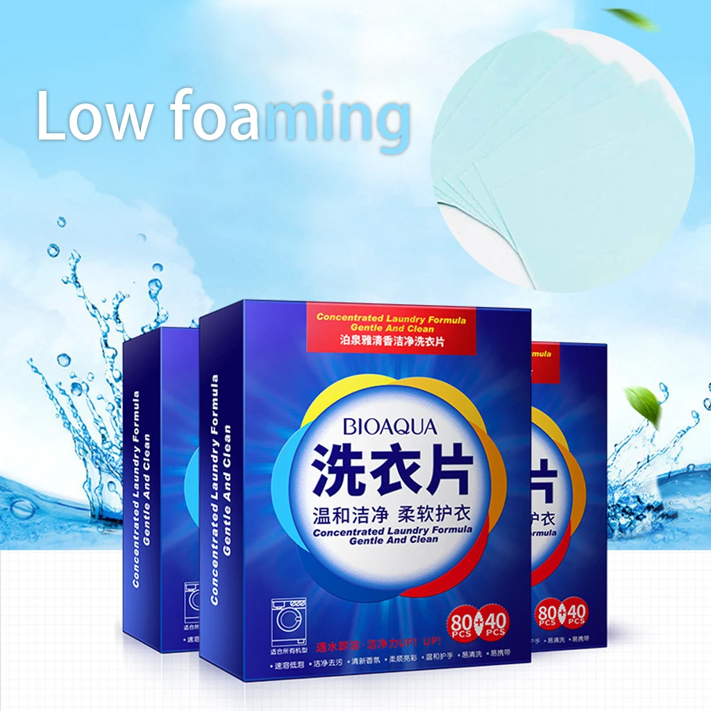 120 pcs new nano laundry detergent formula super concentrated mild washing soap powder sheets cleaning products | Дом и сад