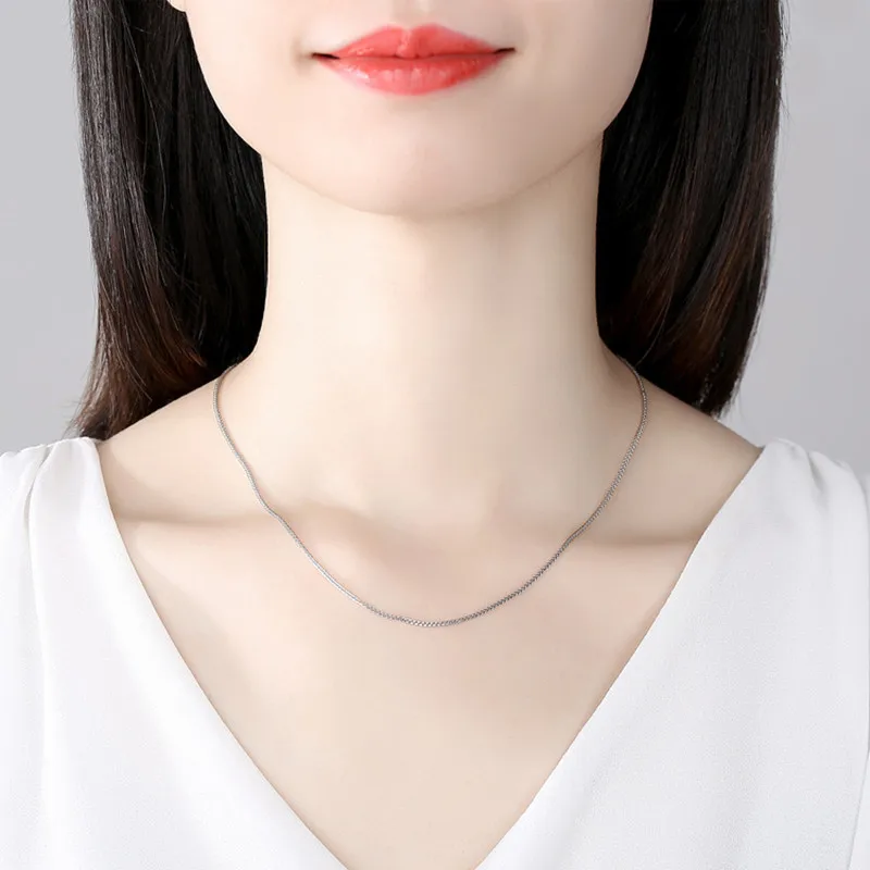 Buyee колье из стерлингового серебра 925 пробы цепочка для ключиц женская 45 см под