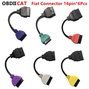 6 шт.компл. для адаптера Wi-Fi Ecu Scan разъем 16pin OBD2 кабель OBD кабель для Wi-Fi Al-fa Ro-meo три цвета (6 шт.компл.)