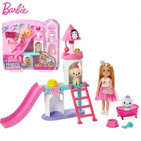 original barbie chelsea dolls pet castle playset toys for girls children birthday gifts bonecas accessories toys princess makeup