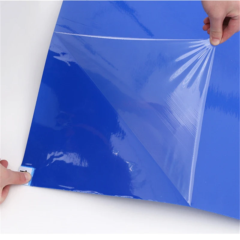 2 шт. липкий коврик мат для чистки комнаты защиты от пыли синего цвета Чехол 18 &quot*