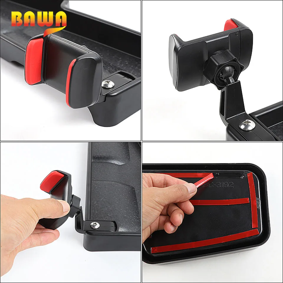 bawa multifunction center console phone ipad holder removable support storage box accessories for suzuki jimny 2019 2020 free global shipping