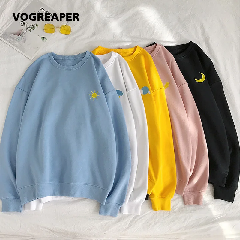 Толстовки мужские розовые черные желтые белые с круглым вырезом|Мужские