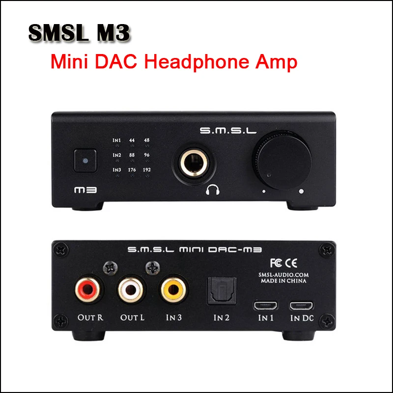 SMSL M3 плеер наушники настольный мини DAC усилитель Hifi CS4398 USB аудио Amp оптический