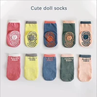 3pair 0 5 y 2021 spring new baby socks non slip dispensing kids toddler socks cute cartoon early classroom floor socks