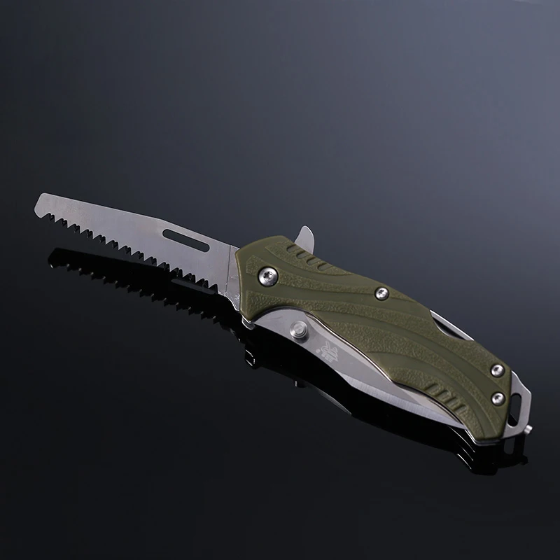 Sanrenmu 7098 Открытый EDC карманный нож с многофункциональным инструментом пилы режущий пояс стеклорез для аварийного выживания кемпинга