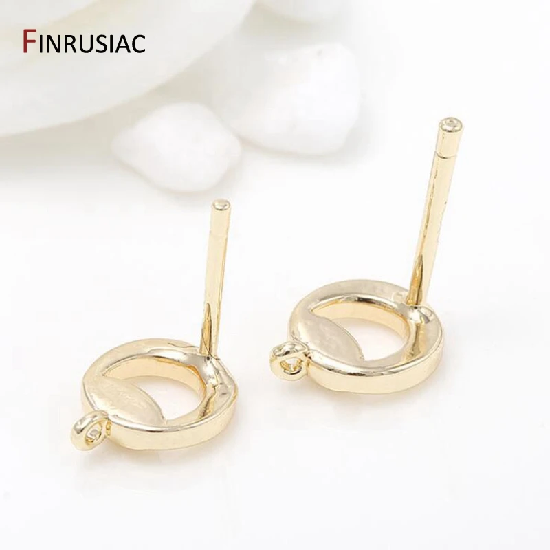 Аксессуары для сережек сделай сам Новое поступление 2020 позолоченные серьги 14