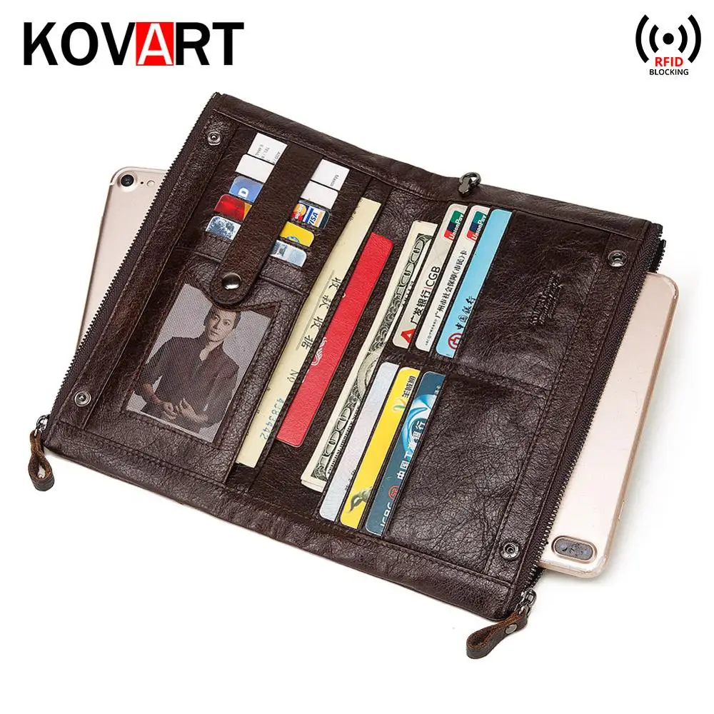 Дизайнерские мужские кошельки известного бренда Длинный кошелек из натуральной