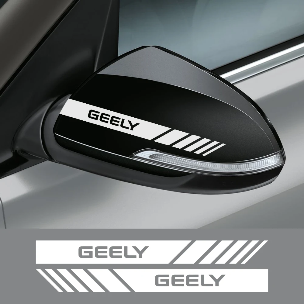 2 шт наклейки на зеркало заднего вида автомобиля для GEELY GC6 GC9 EMGRAND EC7 EC8 CK ATLAS CK2 CK3 GT