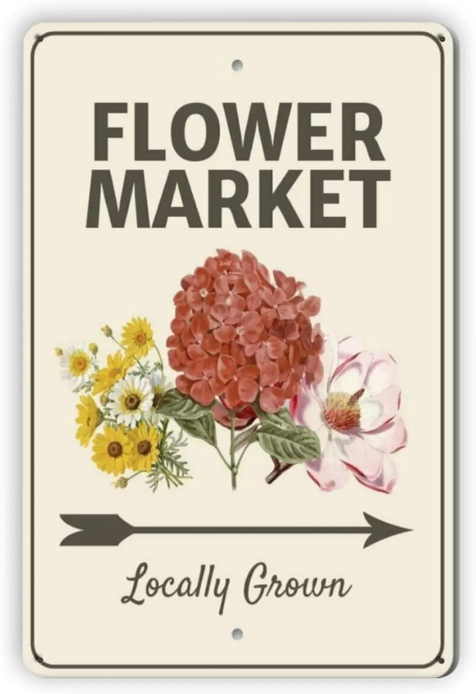 

Винтажные металлические жестяные знаки Knits Flower Market, ретро-художественные жестяные знаки, таблички для баров, клубов, кафе, домашней кухни