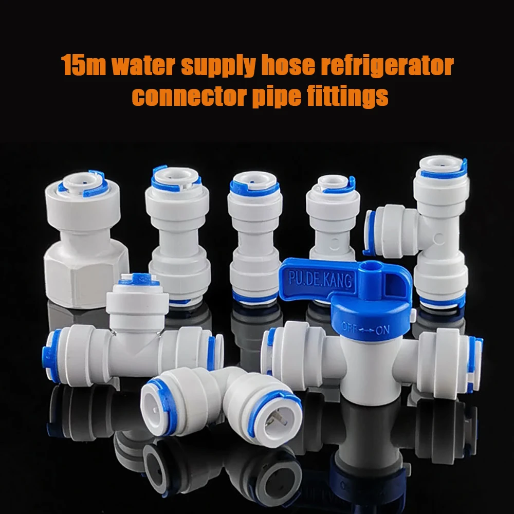 Комплект соединителей для водяного шланга и встроенного запорного клапана