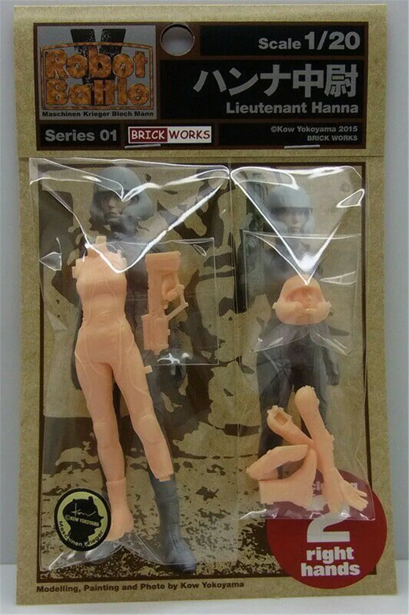 1/20 Scale Model Resin Kit Japanese Lieutenant Hannah Assembly Models Figure Colorless Self-Assembled Toy | Игрушки и хобби