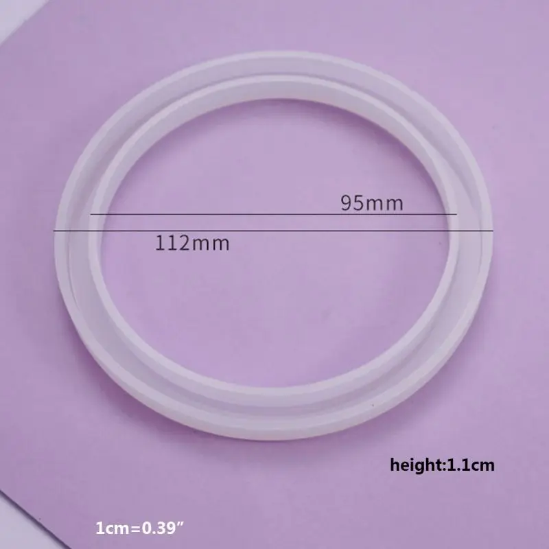 

Crystal Epoxy Resin Mold Round Ring Jewelry Pendant Casting Silicone Mould Tool