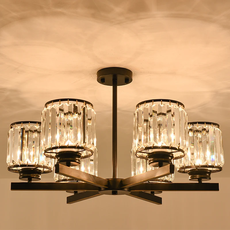 Современная светодиодная люстра Хрустальные потолочные светильники освещение