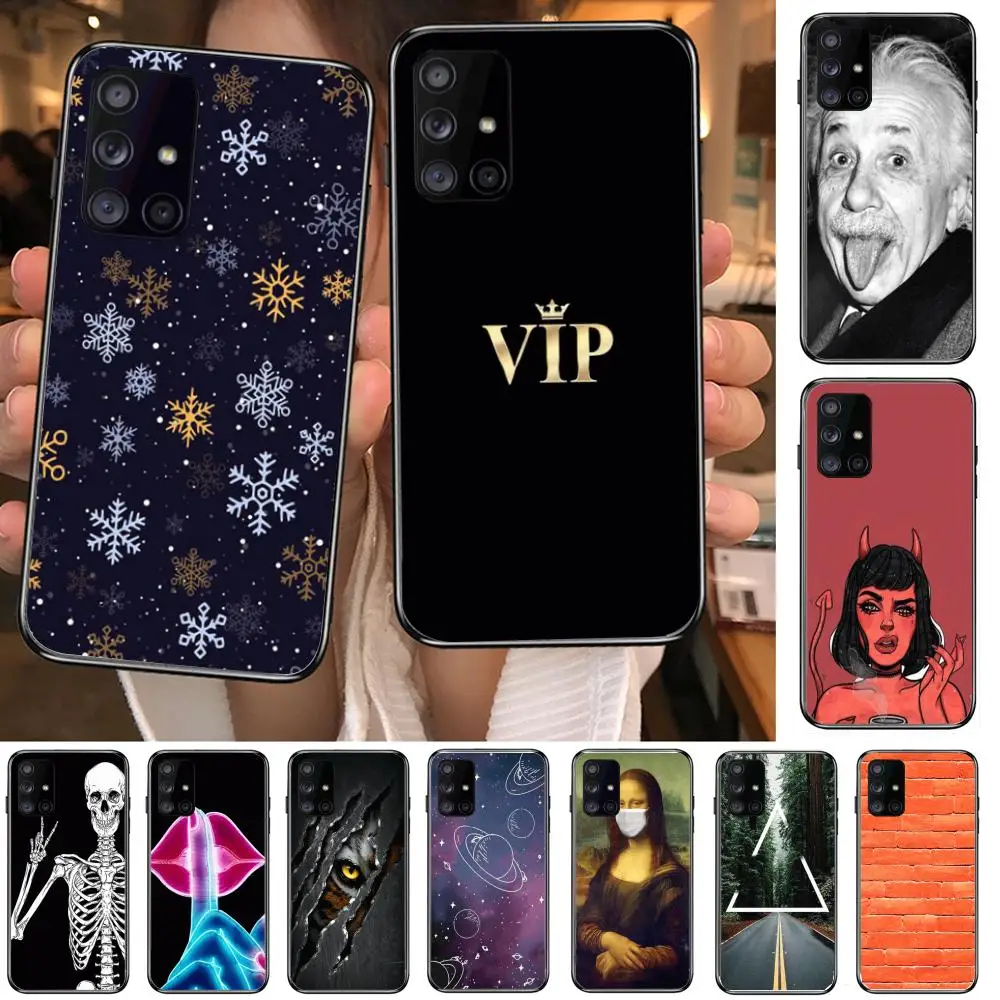 

Phone Case Hull For Samsung Galaxy A 90 50 51 20 71 70 40 30 10 80 E 5G S Black Shell Art Cell Cover Unique