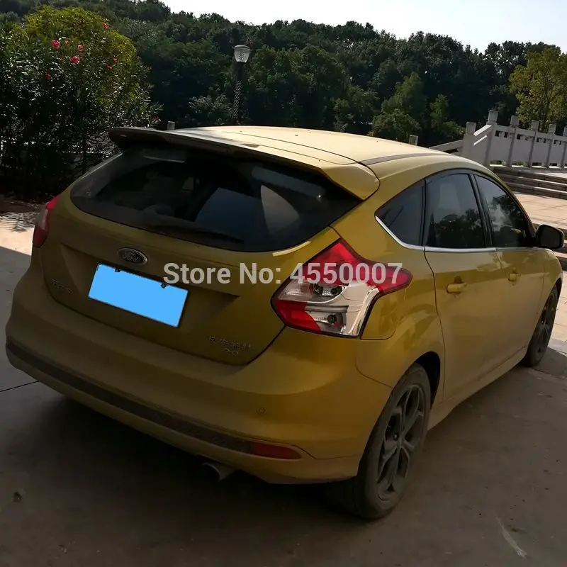 Модификация автомобиля Большой спойлер для ford focus Хэтчбек 2013 2014 2015 2016 2017 с ABS