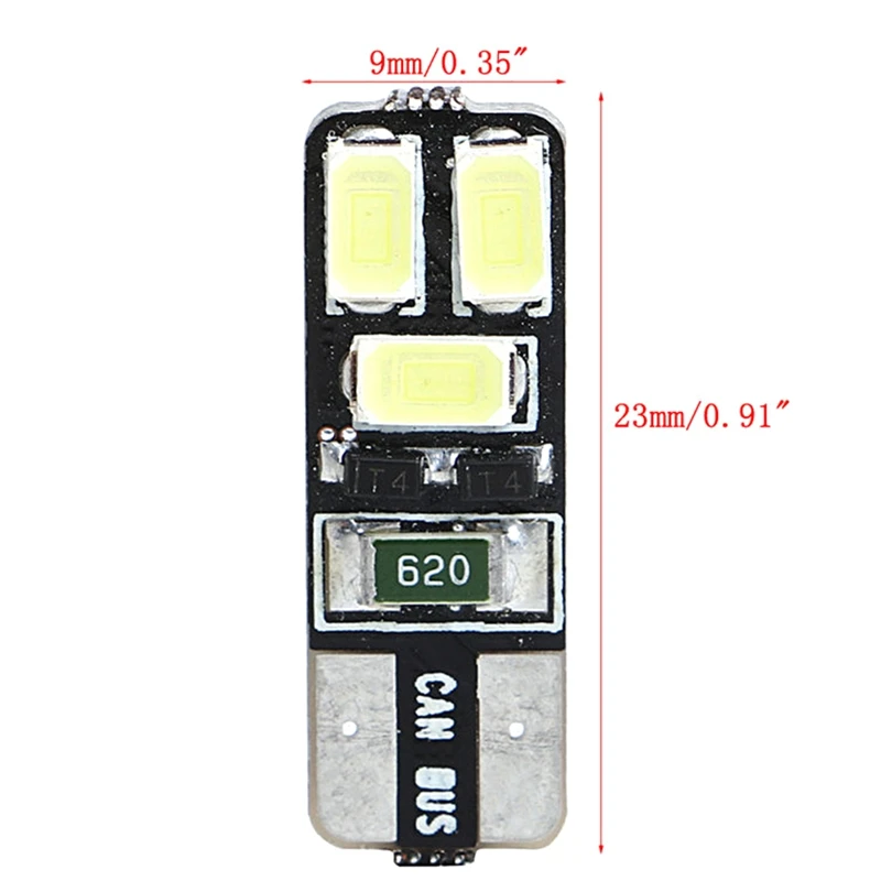 

Car LED Clearance Lights 194 168 T10 5630 6SMD Auto License Plate Lights W5W Interior Reading Light for Car Replacement Bulbs