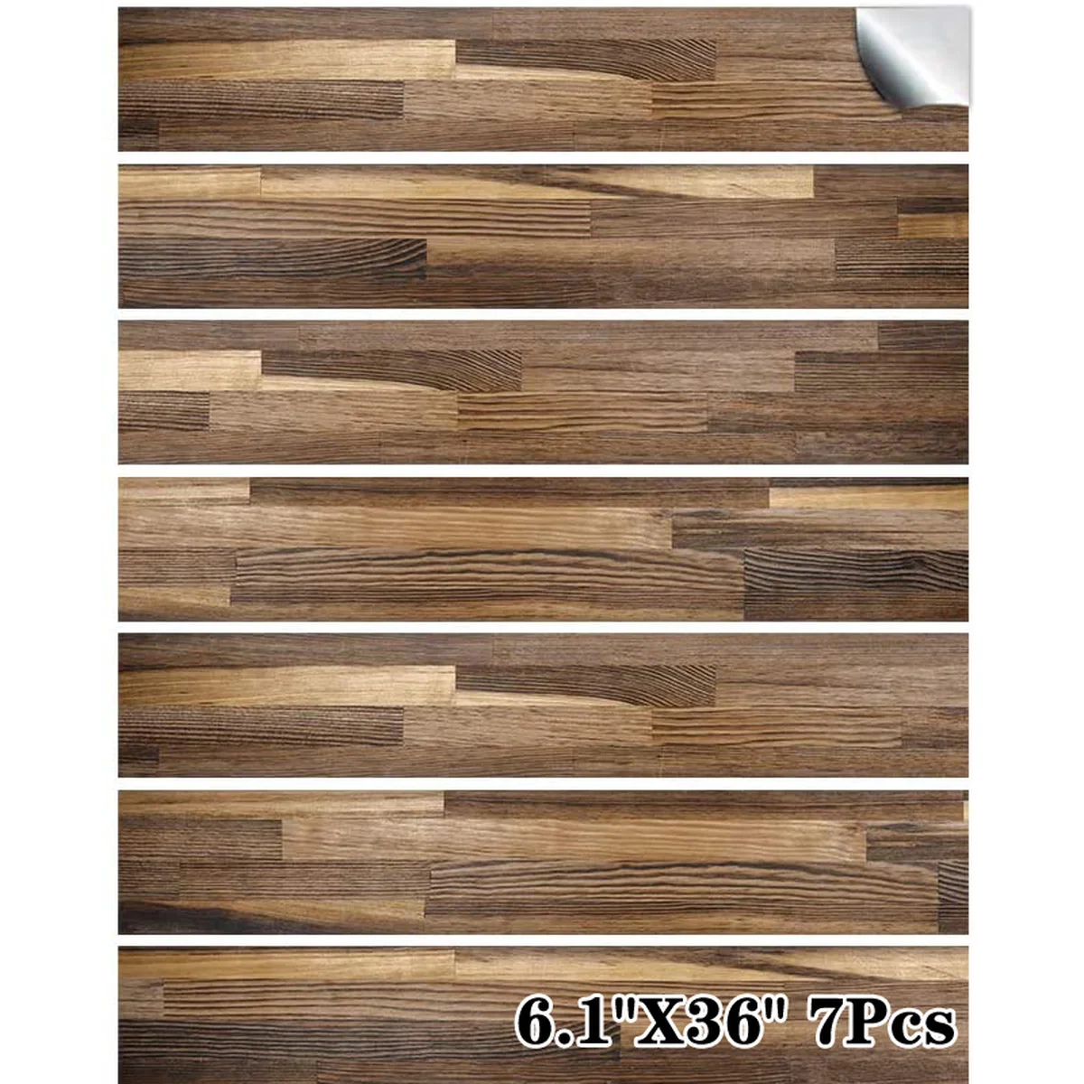 7 шт./1 квадратный метр напольная плитка с текстурой древесины доска наклейка