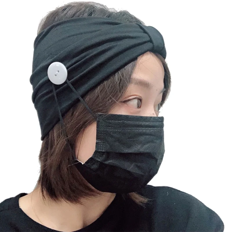 

Fashion Printed Yoga Elastic Hair Band Yoga Headband Solid Color Yoga Nonslip Elastic Stretch Hairband Turban Running Headwrap