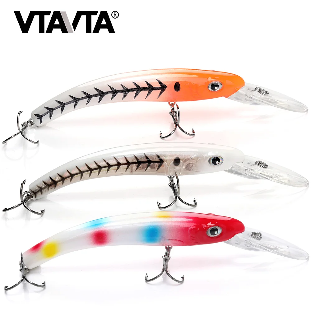 Воблеры VTAVTA, 20 г, 12 см, Черный Гольян, для троллинга, жесткая приманка для рыбалки, глубоководные воблеры, рыболовные снасти, приманки isca