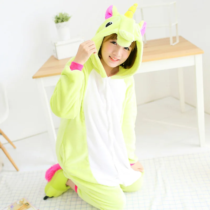 GOGONI &quotЕдинорог пижамы Onesie женские кугуруми панда зимняя Фланелевая пижама