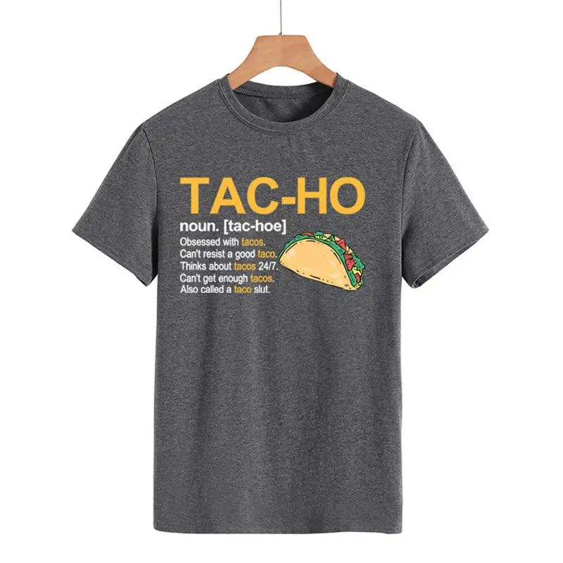 

Womens Tacos Print Hipster Funny Floral Crew Neck Short Sleeve Letters Tee Summer Top Soft Streetwear Casual Slogan T-Shirt