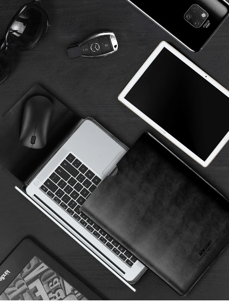 Защитная сумка ACECOAT из спилка для Apple Macbook Air Pro Retina13 12 15 16 чехол для ноутбука macbook pro 13 Чехол