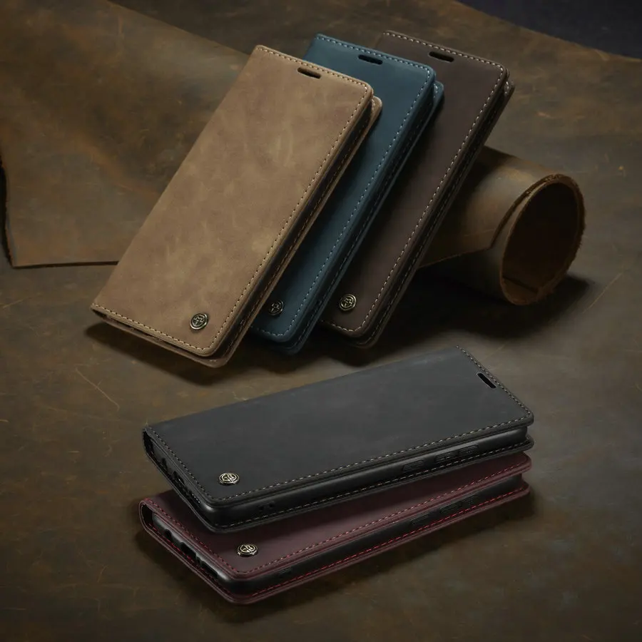 CaseMe Retro Flip For Samsung S20 FE A51 A41 A21S A31 Case Note 20 Ultra S10 Plus M31 M30s A71 Magnet | Мобильные телефоны и